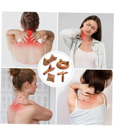 Buy Tovinanna 5-in-1 Wooden Massage Device | Triangle Full Body Massager & Scraping Tools | Foot Neck & Spa Relaxation - Buy Online on GoSupps.com