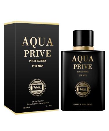 Hybrid & Company Aqua Prive Pour Homme For Men Eau De Parfum Vaporisateur Natural Spray 3.4 Fl Oz AQUA PRIVE 3.4 Fl Oz (Pack of 1)