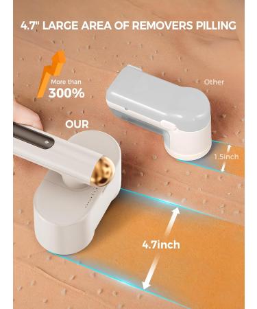 Buy Smiling Shark Fabric Shaver - M-3 Rechargeable Electric Lint Remover | Portable & Cordless 4 Speed Mode | Ideal for Clothes Furniture Sweaters & Curtains - Buy Online on GoSupps.com