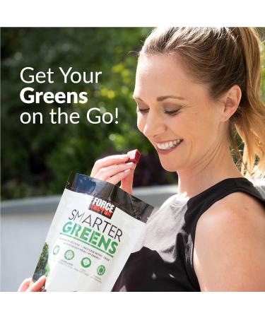Smarter Greens Superfood Chews with Probiotics, Antioxidants, and Fiber - 60 Soft Chews for Digestion, Energy, and Nitric Oxide Support - Buy Online on GoSupps.com