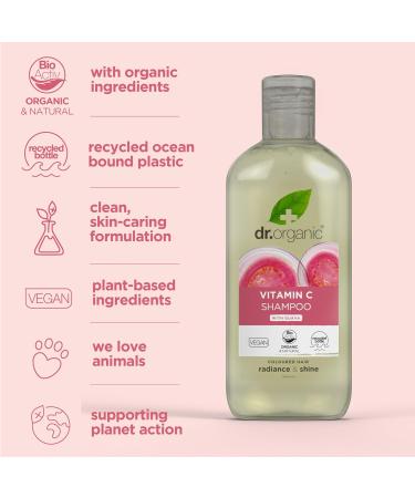  Organic Doctor Dr Bio Vitamin C with Shampoo and Organic Guava Conditioner Colored Hair Natural Vegan Cruelty-Free Paraben and SLS Free Organic 265 ml x2 - Buy Online on GoSupps.com