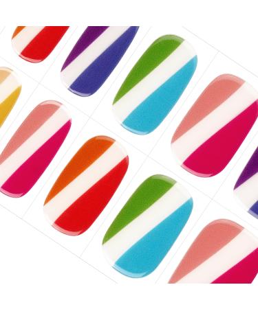 Danni & Toni half hardened gel nail films (spotlight) rainbow glossy uv gel nail foil nail ticker nail tip nail foil self-adhesive wraps 28 sticker spotlight-de