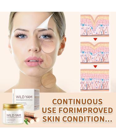 LFCFBH Wild Yam Cream Wild Yam Cream Organic for Damaged Skin Moisturising and Repairing (60g) - Buy Online on GoSupps.com