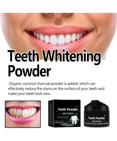 Cleopatra Natural Teeth Whitening Powder - Activated Coconut Charcoal for Deep Cleaning - 2 Bottles of Effective Teeth Whitener - Buy Online on GoSupps.com