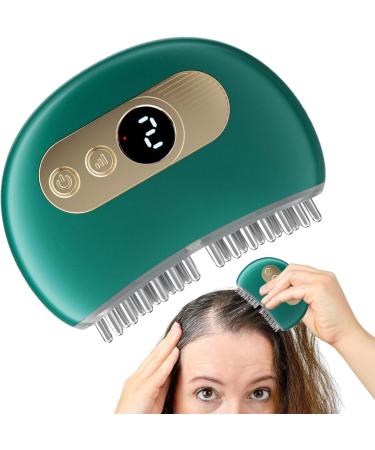 Hair Growth EMS Lift Scalp Massage Tool - 4 Modes Gua Sha for Deep Relaxation & Stress Relief for Adults & Kids - Meridian Brush Green - Buy Online on GoSupps.com