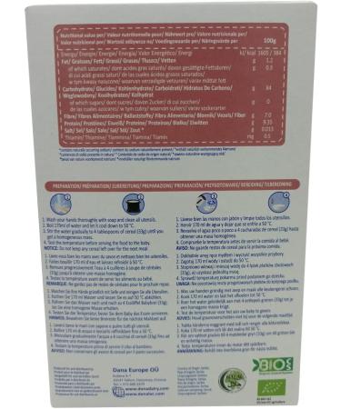 DANALAC Organic Baby Cereal Wheat and Apple 200 Gram Porridge Sugar Free 6 Months Plus (Pack of 1) 200 g (Pack of 1) - Buy Online on GoSupps.com