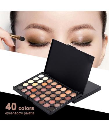 eyeshadow - 40 Colors Pearlescent Matte Eyeshadow Palette - Waterproof Natural Colors granfards palids maquillage eyeshadows Teksome - Buy Online on GoSupps.com