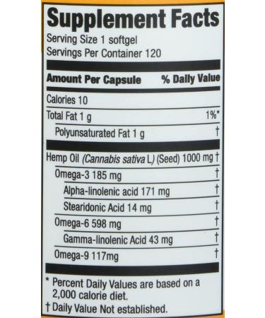 Manitoba Harvest Hemp Oil 1000mg - 120 Softgel Capsules for Wellness - Buy Online on GoSupps.com