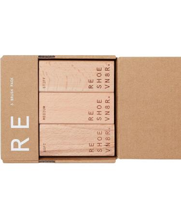 Reshoevn8r Sneaker Shoe Cleaner 3 Brush Set - Soft, Medium, Stiff - Suede, Leather, Mesh - 3 Brush Pack - Buy Online on GoSupps.com