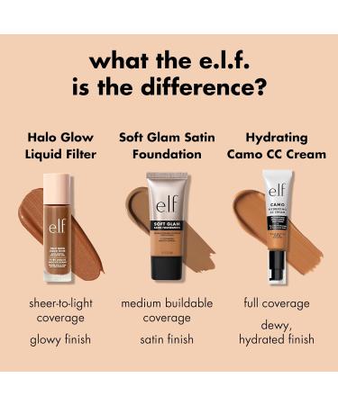 e.l.f. Soft Glam Fond de teint couverture moyenne longue dur e et raffermissant pour une finition lisse satin e v g talien et sans cruaut envers les animaux 61 Rich Cool - Buy Online on GoSupps.com