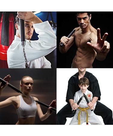 TOPOINT Safe Foam Training Nunchucks with Steel Chain for Kids & Beginners - Green & Black - Buy Online on GoSupps.com