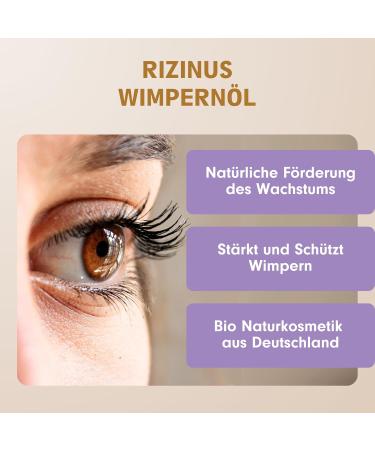 Garden of Oils Organic Castor Oil - Cold Pressed & Natural - Made in Germany - Eyebrows Eyelashes Hair and Skin - Castor Oil 30 ml - Buy Online on GoSupps.com