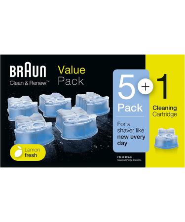 Braun CCR5+1 Clean & Renew Cleaning Cartridge - 6 Pack - Buy Online on GoSupps.com