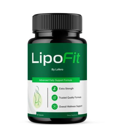 Lipofit Capsulas Lipo Fit Capsules Loss Support Formula Extreme Pastillas Pills All Natural Advanced Strength Supplement for Overall Health & Wellness Maximum Energy Healthy Digestion (60 Capsules)