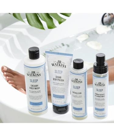 J.R. Watkins Monoi & Sandalwood Sleep Bath Elixir 6 oz - Pack of 3 | Natural Extracts, No Salt, No Residue - Buy Online on GoSupps.com