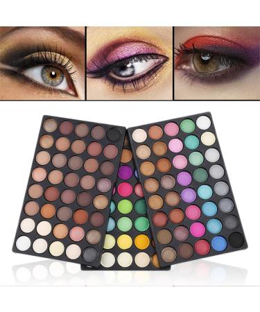 FantasyDay 120 Colors Highly Pigmented Matte Eyeshadow Palette - Warm Natural Makeup Kit - Shimmer & Matte Eye Cosmetics - Buy Online on GoSupps.com