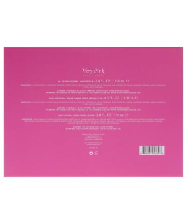 Perry Ellis Very Pink for Women - 3 Pc Gift Set 3.4oz EDP Spray 3oz Body Lotion 4oz Body Mist - Buy Online on GoSupps.com