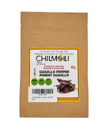 Chilmolli Guajillo authentic Mexican gourmet chilli powder mix/M lange de poudre de chili Guajillo/chile Guajillo (Mirasol) molido mix 100g. Mild