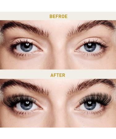 72 Cluster Lashes D Curl | Natural DIY Eyelash Extensions - D-12mm B 45 - Buy Online on GoSupps.com