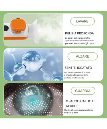 Eye Sprayer - Eye Washing Device Eye Protection Steam Atomizer | Hot Mister Mister Face Compresses Eye Steam Moisturizing Sprayer - Buy Online on GoSupps.com