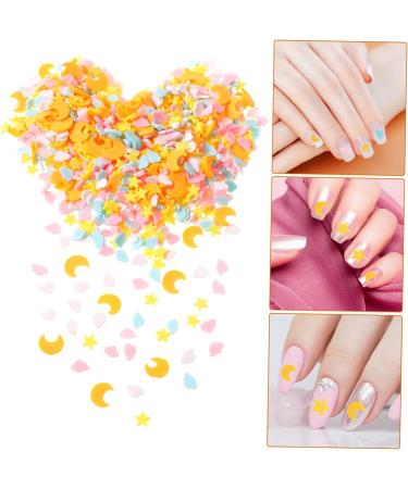 Ipetboom 1 Nail Art Polymer Clay Glitter Polymer Slices for Makeup Moon Decorations Nail Embellishments Nail Decorations Clay Sprinkles Fruit Nail Stickers Star Nail Polish Accessories - Buy Online on GoSupps.com