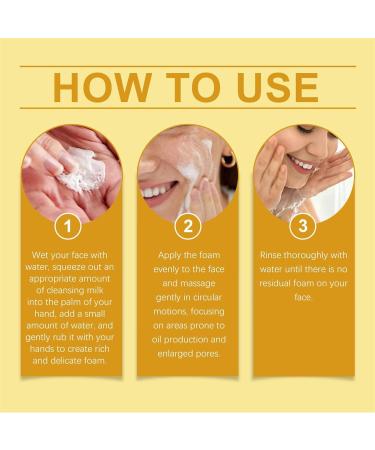 Cleansing Milk with Niacinamide - Hydrating Facial Cleanser for Women | Xuerouyar Purifying Face Wash - 1PC - International Shipping Available - Buy Online on GoSupps.com