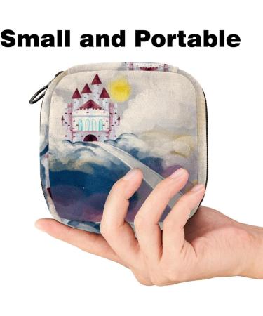 Women s Travel Organizer Bag - Large Capacity Menstrual Cup & Makeup Storage - Stylish Watercolor Design - Buy Online on GoSupps.com