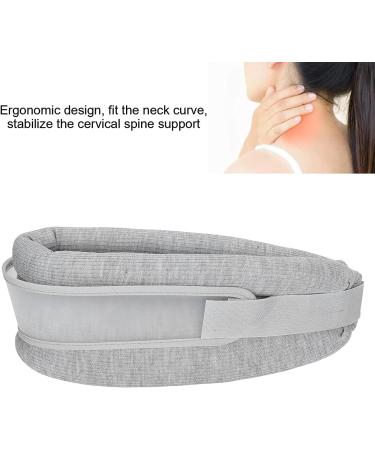 Safwel Neck Support - Ergonomic Curve Adaptation for Spine Pain Relief | Universal Neck Support for Work Study & Driving (Grigio) - Buy Online on GoSupps.com