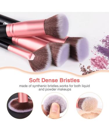 Bestope PRO Makeup Brush Set - Foundation & Eyeshadow Brushes - Rose Gold - Buy Online on GoSupps.com