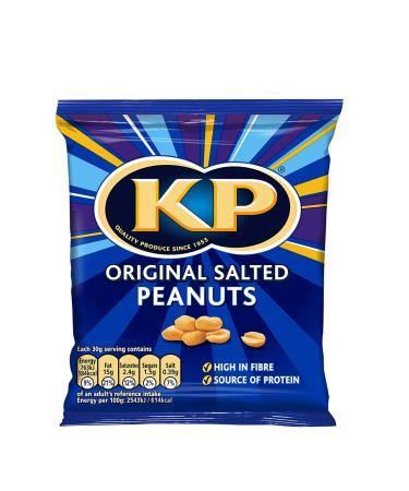 KP Nuts Multipack Original Salted Peanuts Tin 18 x 90g