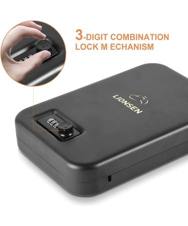 Portable Fireproof Gun Safe for Pistols with Combination Lock - YSP-6C | Ideal for Car, Home, Truck, and Travel - Buy Online on GoSupps.com