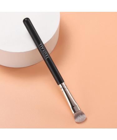 TEOYALL Under-Eye Concealer Brush | Small Flat Angled Synthetic Bristles for Flawless Coverage | Versatile Liquid Cream & Powder Makeup Tool - Buy Online on GoSupps.com