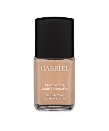 Gabriel Cosmetics Moisturizing Liquid Foundation (Natural Beige - Light to Medium/Neutral Undertones) Natural Paraben Free Vegan Gluten-free Cruelty-free Non GMO Infused with Vitamins A & E Full coverage 1 fl oz. - Buy Online on GoSupps.com