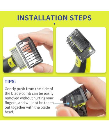 Shaver Stand with Guide Comb Body Skin for OBlade & O Blade Pro QP2520 QP2530 QP2620 QP2630 Face Hair Clippers Beard Trimmer Replacement Pack Kit (6PC+ Stand) Guide comb + stand - Buy Online on GoSupps.com