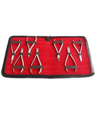 OdontoMed2011 7 PCS ORTHODONTIC PLIERS ASSORTED T/C DISTAL CUTTER SET KIT ORTHODONTIC INSTRUMENTS