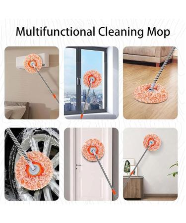 Intellect Mop 360 Rotatable Adjustable Cleaning Mop 2024 New Extendable Wall Cleaning Mop 3 Reusable Heads for Floor (59in) - Buy Online on GoSupps.com