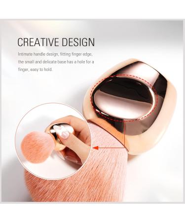 Aokitec Nail Dust Brush - Soft Kabuki Blush Brush for Nail Art & Makeup | Pink Nail Powder Remover - International Shipping Available - Buy Online on GoSupps.com