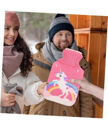 Lurrose Unicorn Hot Water Bottle Cover Set | Knitting Rubber Sack for Winter Warmth | International Shipping Available - Buy Online on GoSupps.com