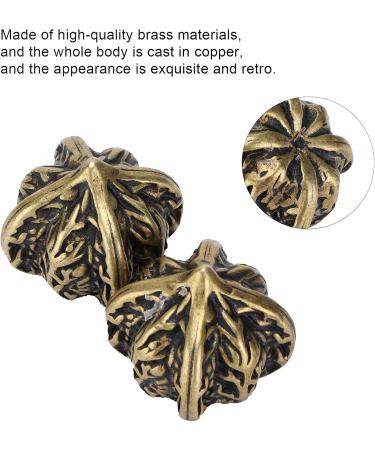 2Pcs Baoding Balls - Solid Walnut & Brass Hand Exercise Tools for Decompression | International Shipping - Buy Online on GoSupps.com