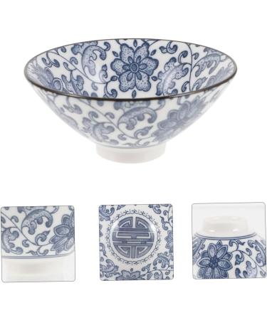 Cabilock Blue and White Porcelain Teacup Hand Painted Tea Cups Ceramic Cups Ceramic Bowl Loose Leaves Vintage Blue 8.5x8.5cm - Buy Online on GoSupps.com