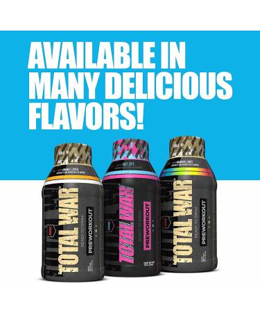 Redcon1 - Total War RTD Ready to Drink Preworkout  12 Pack  Great Tasting  On the Go  Caffeine  Beta-Alanine  Fast Energy  (Rainbow Candy) Rainbow Candy 12 Fl Oz (Pack of 12) - Buy Online on GoSupps.com