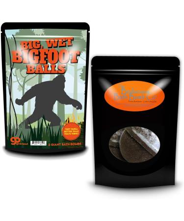 Bigfoot Balls Bath Bombs - Funny Sasquatch Design - Root Beer Scented - Handcrafted in USA (2 Pack) - Buy Online on GoSupps.com