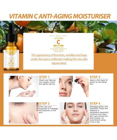 Trendyfave 20% Vitamin C Serum For Face With Hyaluronic Acid Aloe Vitamin E Hydrating Hyaluronic Acid Serum Anti Aging Vitamin C Moisturiser Hydrate & Plump Skin Even Skin Tone 10ml - Buy Online on GoSupps.com