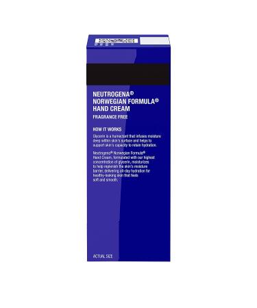 Neutrogena Hand Cream Fragrance Free 2 oz - Moisturizing Relief for Dry Hands - Buy Online on GoSupps.com
