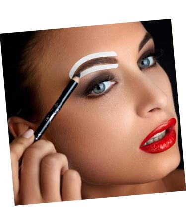 Mikinona 12 Sheets Eyebrow Ruler Stencils White Brow Mapping Stickers Eye Brow Shapers - Buy Online on GoSupps.com