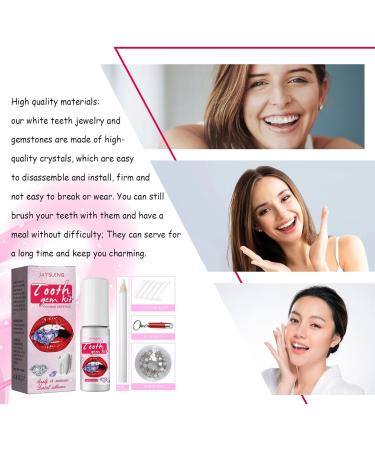 DIY Tooth Jewelry Set with Glue | Tooth Gem Kit & Dental Stone Decoration for Nails & Teeth - Buy Online on GoSupps.com