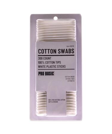 Pro Basic Cotton Swabs by Marianna for Unisex - 300 Pc Swabs