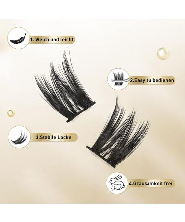 DIY Cluster Lashes - QueWel 72 Pieces Soft d Curl Eyelash Extensions | 8-16mm for Home Makeup - Buy Online on GoSupps.com