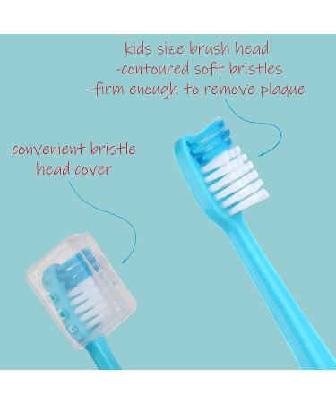 Farber Baby Kids Toothbrushes Set - 6 Pack of Children's Toothbrushes with Extra Soft Bristles and Travel Covers - Ideal for Sensitive Teeth - Easy Grip Suction Cup Handles - Color Variety - Buy Online on GoSupps.com