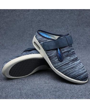 Women's Diabetic Slippers - Wide Width Walking Shoes 9 X-Wide Gray - Adjustable Closures for Edema, Plantar Fasciitis, Bunions, Arthritis, Swollen Feet - Buy Online on GoSupps.com